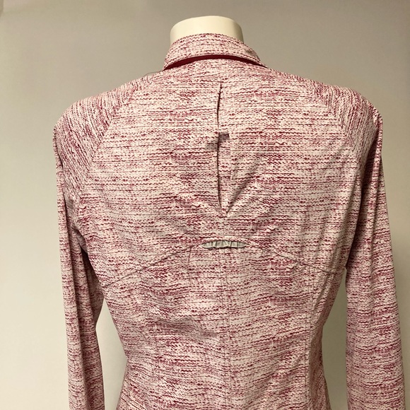 Mondetta Burgundy White Polyester Windbreaker Jacket size M - Picture 9 of 13